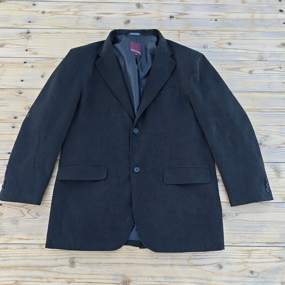 Mac Mor Men's Black Jacket Blazer Size Large Made In Canada